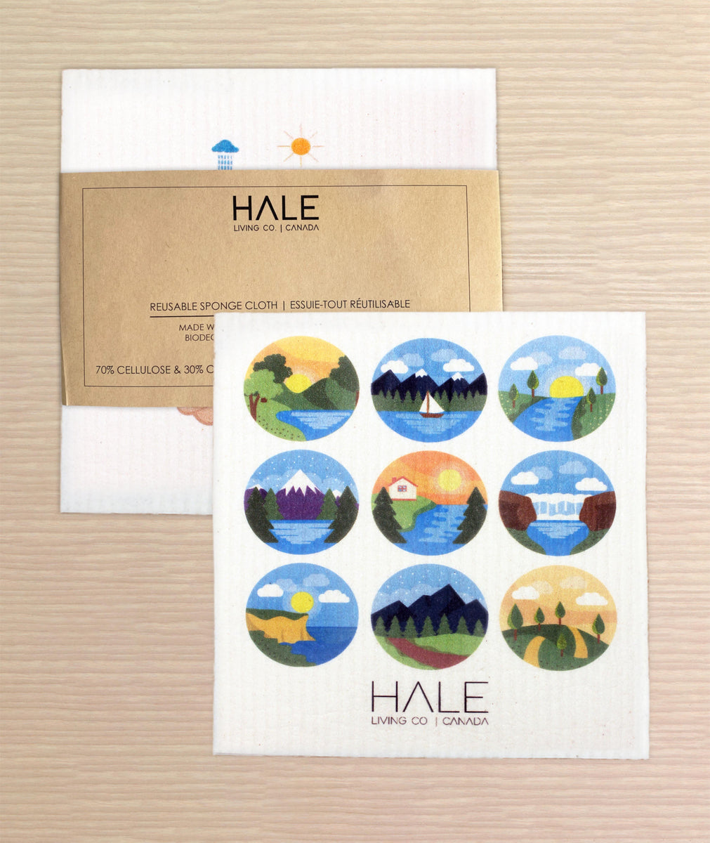 Hale Eco Pack - Reusable Sponge Cloth – Hale Living Co.