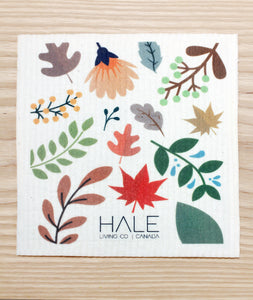 Leaf Medley - Reusable Sponge Cloth