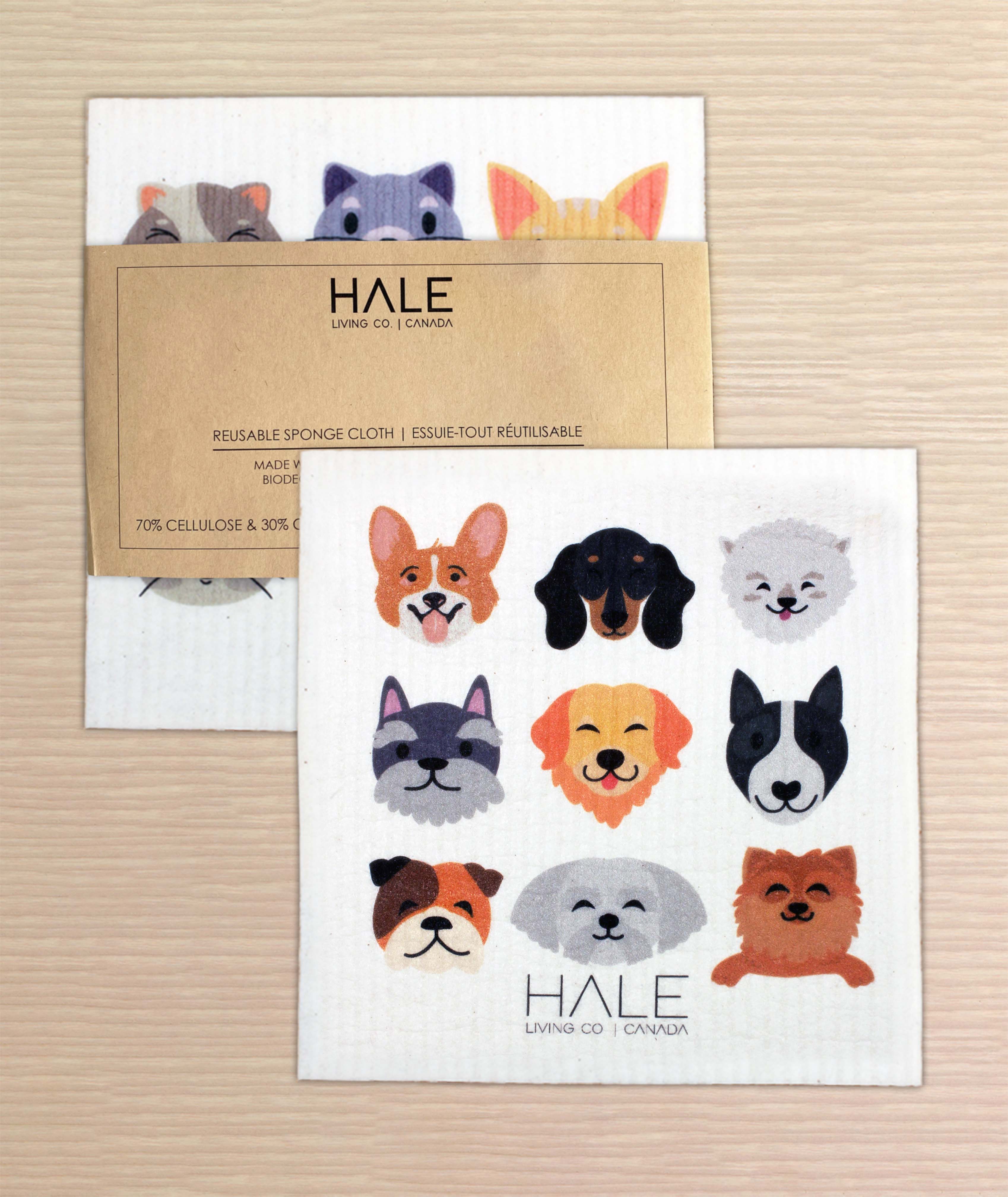 Hale Eco Pack - Reusable Sponge Cloth – Hale Living Co.